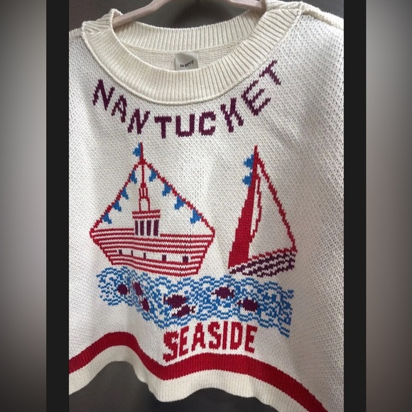 $188! Anthropologie Maeve Graphic Cable-Knit Sweater Small NWOT - Picture 6 of 6